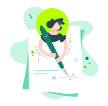 icono mujer firmando seguro a todo riesgo