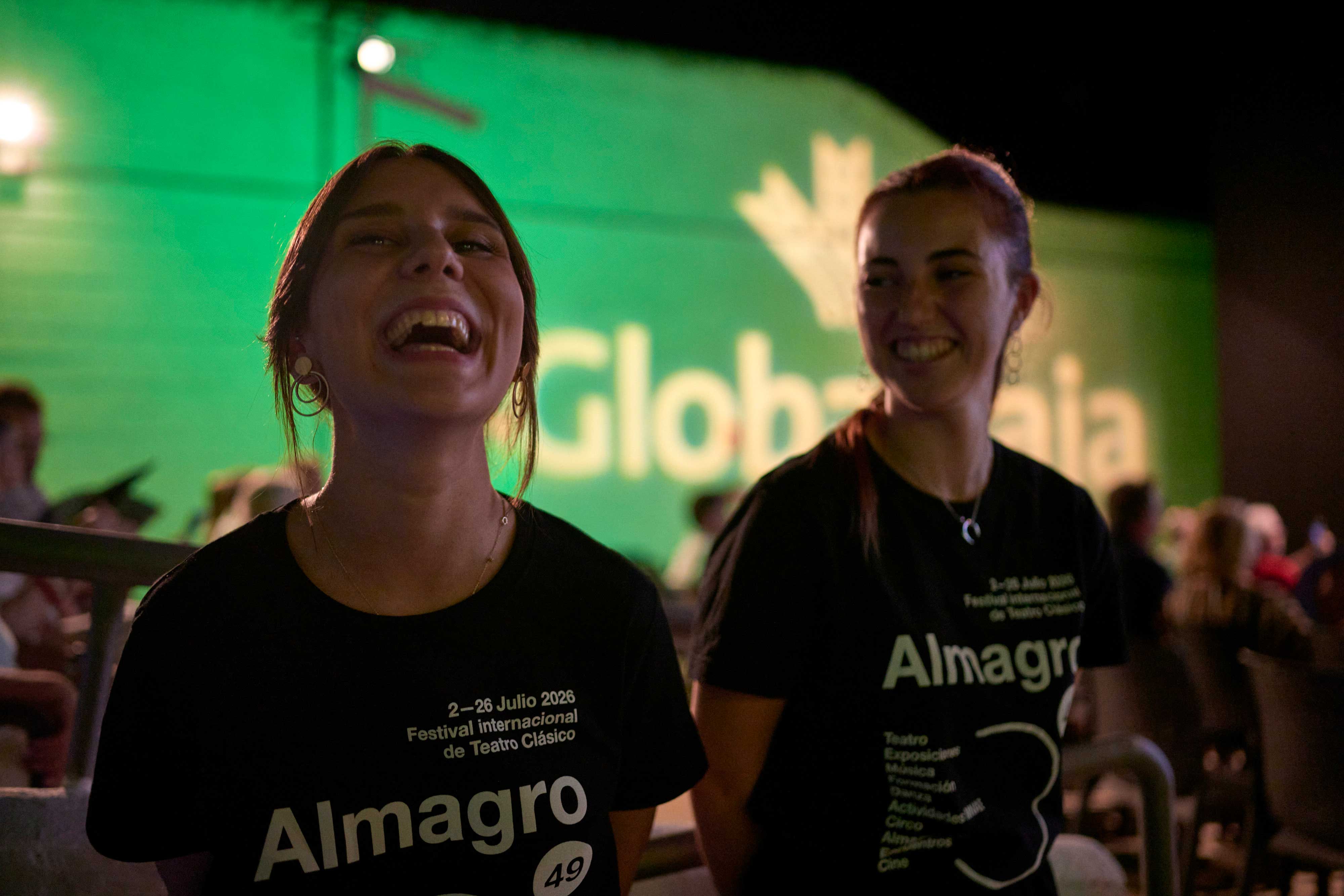 Momentos previos al inicio de la obra La Dama Boba